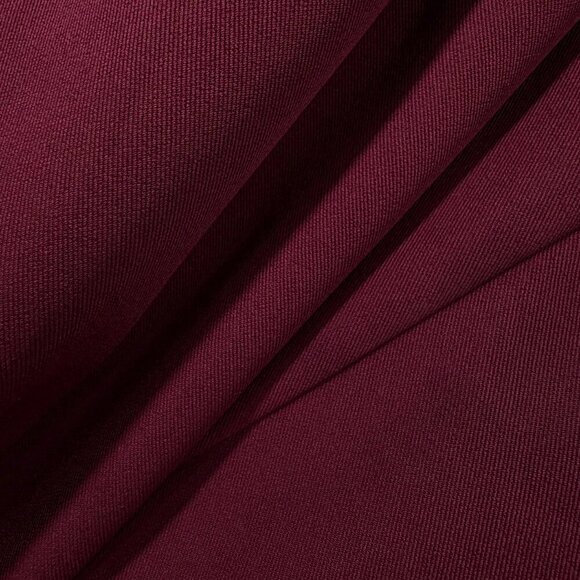 Burgundy Elegant Women's Blazer Jacket - Picture 8 of 8